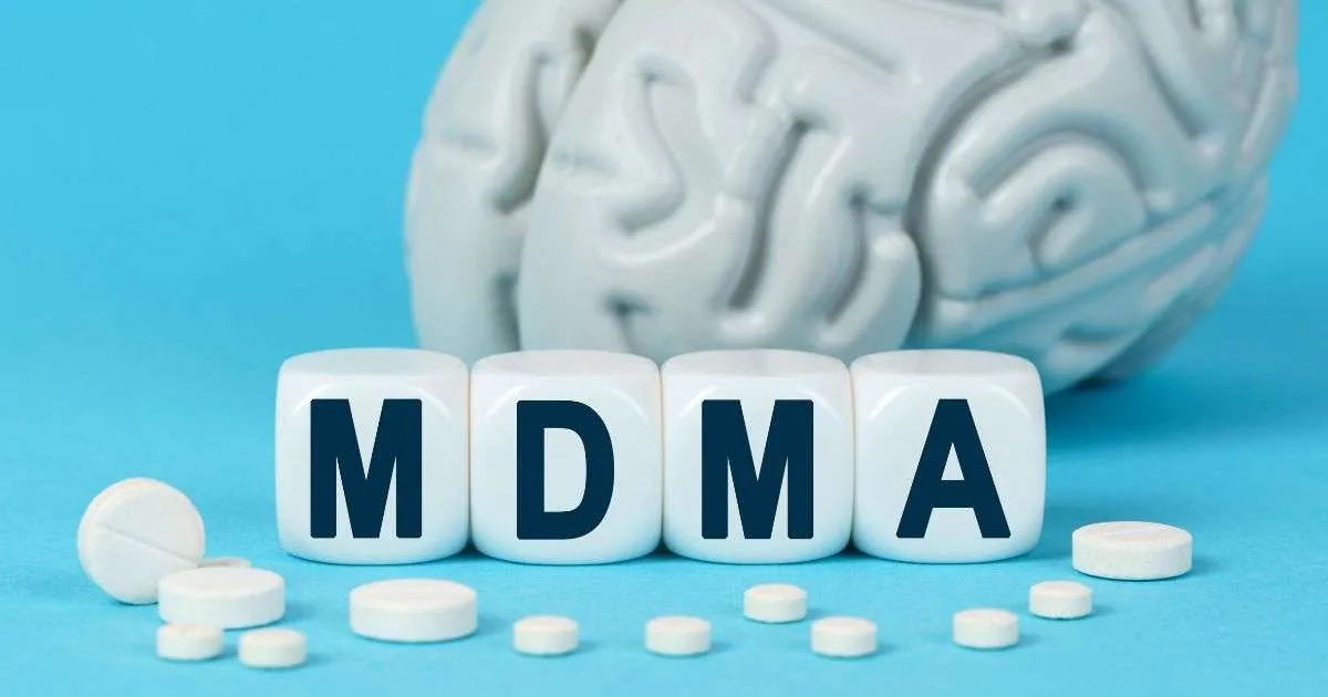 MDMA and Empathy, Illustration depicting the emotional effects of MDMA, highlighting increased empathy, emotional connection, and social bonding.