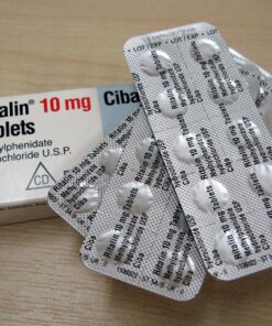 Ritalin tablets for managing ADHD and narcolepsy, available with a prescription at licensed pharmacies in the USA.