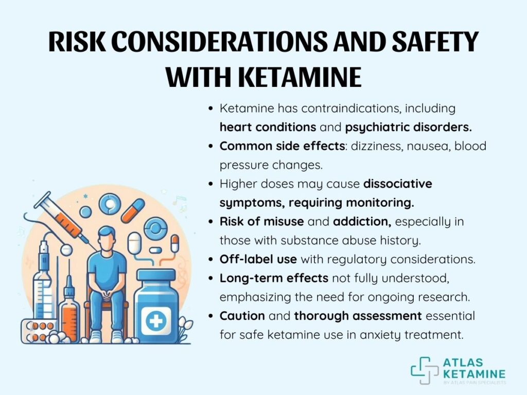 Safety and Risks of Ketamine Use, A healthcare professional discussing the safety, risks, and side effects of ketamine use with a patient.