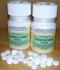 Dextroamphetamine tablets, commonly prescribed for ADHD and narcolepsy, helping to improve focus and energy levels.