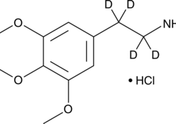 Molecular structure of 6-Bromo-MDMA (hydrochloride), showing the bromine atom at the 6-position of the aromatic ring in the MDMA derivative.